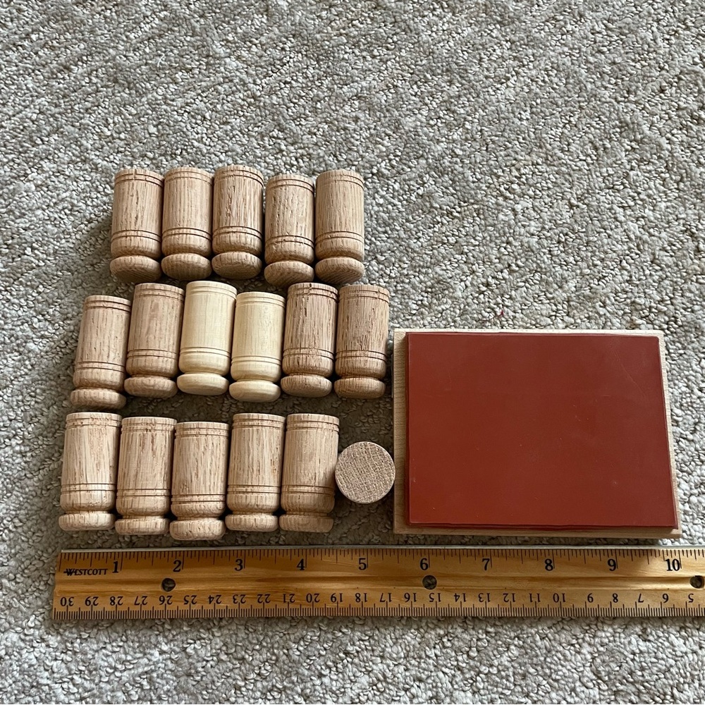 Blank Stamp Pad to carve, Wooden Pieces for creating stamps